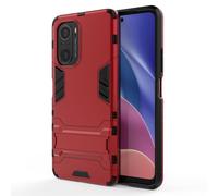 Coque De Protection Antichoc Pour Xiaomi Redmi K40 / K40 Pro Avec Support, Rouge