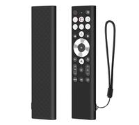 Coque de protection antidérapante en silicone pour télécommande Hisense 7 U8 Series LCD 4K pour TV 100U88N 85U88N 75U88N 65U88N 65U88N avec lanière (noir)