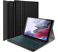 Coque de protection avec clavier rétroéclairé pour Galaxy Tab A7 Lite 8.7 2021 [SM-T220/T225], Real Eagle 7 couleurs de lumière détachable clavier sans fil pour Samsung Galaxy Tab A7 Lite 8.7 pouces