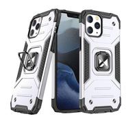 Coque de protection avec support magnétique pour iPhone 13 mini Ring Armor argent