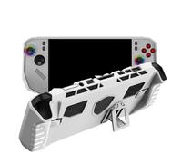 Coque de protection avec support pour MSI Claw 8 Z2 Extreme, housse de protection en TPU résistant aux chocs, coque souple avec béquille pour console de jeu portable Claw 8 Z2 Extreme (blanc)