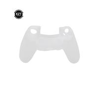 Coque de protection blanche en silicone souple et antidérapante pour manette PS4 et Sony Playstation