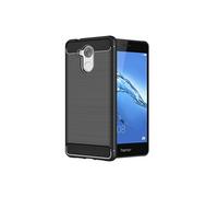 Coque de protection brossée haut de gamme Carbon Fiber Huawei Honor 6C noire 2017 - Accessoires pochette : Exceptional case