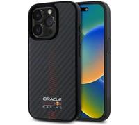 Étui Red Bull pour iPhone 15 Pro Max 6.7 étui rigide noir Carbon Fiber Power Bar MagSafe