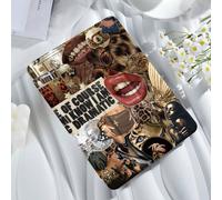 Coque de protection Coffee Lip Patch Gold Teeth compatible avec iPad Air 4/5 10,9 pouces, iPad 7/8/9/10,2 pouces, iPad 10e génération, Kindle Paperwhite 12e génération (2024), Kindle (11e génération)