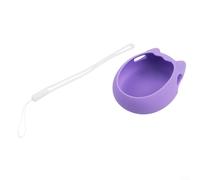 Coque de protection colorée en silicone souple pour Tamagotchi Paradise, anti-chute, avec prise en main confortable, lanière pour une protection complète (violet)