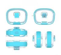Coque de protection compacte conçue pour les écouteurs JBL Vibe Beam Vibe Beam 2 Vibe 200 avec port précis et alignement des boutons (bleu clair)