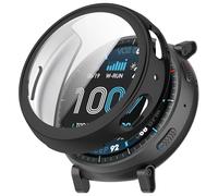 Coque de protection compatible avec Amazfit Active Max, coque de protection d'écran en TPU souple (noir)