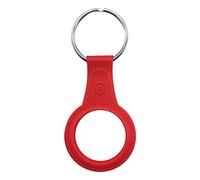 Coque de Protection Compatible avec Apple Airtag, en Silicone Airtag - Ultra légère - Anti-Rayures - Anti-poussière - pour Sacs, clés, Colliers pour Animaux de Compagnie (Rouge)