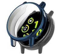 Coque de protection compatible avec Garmin Vivoactive 5 - Film de protection d'écran flexible en TPU - Anti-rayures - Pour montre intelligente Garmin Vivoactive 5 (bleu)