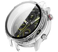 Coque de protection compatible avec Honor Watch 5 Pro, coque rigide en polycarbonate avec film blindé, accessoire de protection, boîtier résistant aux rayures (transparent)