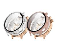 Coque de protection compatible avec OnePlus Watch 4/Watch 3 43 mm, coque rigide en polycarbonate avec protecteur d'écran pour montre intelligente Oppo Watch X3 mini/X2 mini, résistante aux rayures