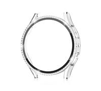 Coque de protection compatible avec Samsung Galaxy Watch 6 40 mm - Film de protection d'écran en verre trempé - Film de protection d'écran tout autour - PC Bumper - Paillettes - Pour Galaxy Watch 6 40