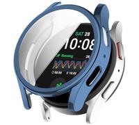 Coque de protection compatible avec Samsung Galaxy Watch 7 40 mm - Film de protection d'écran flexible en TPU - Anti-rayures - Pour Galaxy Watch 7 40 mm (bleu)