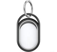 Coque de protection compatible avec Xiaomi Tag, bouclier intégral étanche 2 en 1, découpes de support d'étiquette, protection fine pour la randonnée et les aventures quotidiennes (noir)