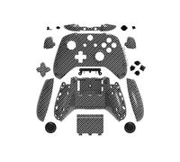 Coque de protection complète Data Frog en fibre de carbone noire pour Xbox One S, kit de remplacement