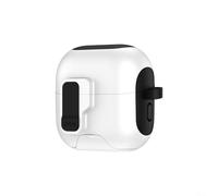 Coque de protection conçue pour Huawei FreeClip 2 offrant une résistance au déverrouillage automatique du couvercle et une charge sans retrait (noir/blanc)