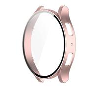 Coque de protection d ' écran pour GalaxyWatch 6, cadre résistant rayures, couverture complète des bords, coque pare-chocs en une seule pièce, protection d ' écran en verre pour montre intelligente,