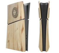 Coque de protection de rechange pour console PS5 Slim Accessoires (version numérique couleur bois)