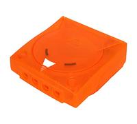 Coque de Protection de Remplacement pour DC, Coque de boîtier Orange translucide, Couvercle en Plastique ABS avec Support de contrôleur supérieur et inférieur et Modem, résistant