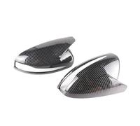 Coque De Protection De Rétroviseur Noir Carbone pour Classe C pour GLC S Classe E W205 X253 W222 LHD Couvercle Phare Voiture(Carbon Pattern-2)