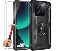 Coque de protection - E.F.CONNECTION - pour Xiaomi 13T/13T Pro - Rigide - Support 360° - 2 Verres Trempés