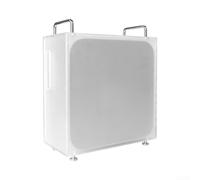 Coque de protection en acrylique transparent pour ordinateur de bureau Mac Studio Design élégant avec ventilation de refroidissement optimale (blanc)