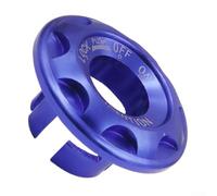 Coque de protection en alliage d'aluminium pour interrupteur d'allumage de moto, verrouillage de onvient à la plupart des vélos, scooters, accessoire de protection décoratif personnalisé (bleu)