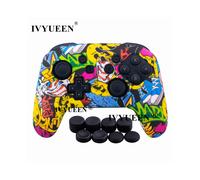 Coque de protection en caoutchouc de silicone Graffiti D pour manette Nintendo Switch NS NX Pro avec