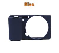 Coque de protection en caoutchouc et silicone pour appareil Sony ZV-E10 ZVE10 - Type Indigo Blue