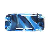 Coque de Protection en Caoutchouc Silicone Gel pour Nintendo Switch Lite Console Mini Protection complète Camouflage/Bleu