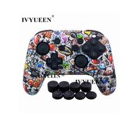 Coque de protection en caoutchouc silicone Graffiti F pour manette Nintendo Switch NS NX Pro avec