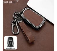 Coque De Protection En Cuir Pour Clé De Voiture À Distance,Coque De Protection Pour Isuzu New Mu-X X Series Dmax D-Max X-Terrain 514 Up Truck 2020 2021 2022 - Type C-Brown Chain