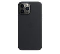 Coque de protection en cuir pour iPhone 13 Pro Max - Noir