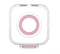 Coque de protection en PC pour chargeur Oura Ring Gen4, coque rigide élégante avec design sans couture, accessoire de voyage compact pour station de chargement intelligente - Gris, violet (rose)