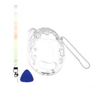 Coque de protection en polycarbonate pour connexion Tamagotchi - Coque rigide transparente avec cordon - Résistante aux rayures - Kit de voyage léger