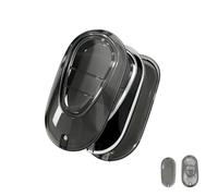 Coque de Protection en pour Porte ompatible avec pour Mercedes-Benz C, S, GLC, EQE, EQS 300, 350, 450, 500, 560, 580 et AMG, Porte Cle pour Mercedes, 3 Boutons (Black)