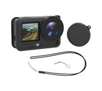 Coque de protection en silicone ajustée avec précision pour caméras Action 6 - Résistance aux chocs - Efficacité de refroidissement - Cordon d'objectif