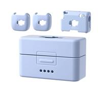 Coque de protection en silicone anti-poussière pour microphone - Antichoc - Boîte de chargement - Absorption des chocs - Accessoires de microphone