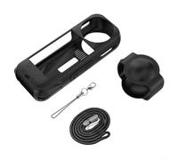 Coque de protection en silicone antichoc avec capuchon d'objectif pour Insta360 X5 offrant une protection légère et précise de l'appareil photo