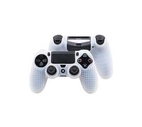 Coque de protection en silicone antidérapant pour manette PS4/Slim/Pro - Blanc BLANC
