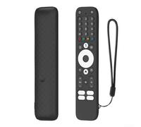 Coque de protection en silicone antidérapant pour télécommande Homatics Box pour R Plus, coque de protection antichoc avec cordon, design léger (noir)