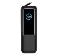 Coque de protection en silicone antidérapante pour banque d'alimentation 25 000 mAh 165 W avec bouton (noir)
