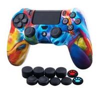Coque de protection en silicone avec 10 couverture de joystick pour Manette PS4 Multicolore #1 G