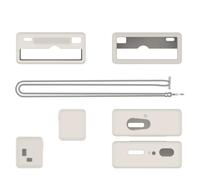 Coque de protection en silicone avec cordon de suspension, anti-poussière et anti-choc, convient pour Kodak Charmera Keychain Appareil Photo Numérique - Protection intégrale des bords, gris, /