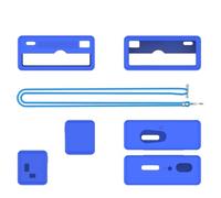 Coque de protection en silicone avec cordon de suspension, anti-poussière et anti-choc, convient pour Kodak Charmera Keychain Appareil Photo Numérique - Protection intégrale des bords, bleu, /