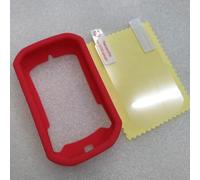 Coque de protection en silicone avec film HD pour ordinateur de vélo Bryton Rider 320 420 - Anti-chute - Pour vélo en plein air - Rouge