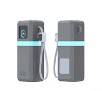 Coque de protection en silicone avec surface antidérapante pour Ugreen 200 W 25 000 mAh - Noir (gris)