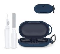 Coque de protection en silicone compatible avec Anker Soundcore V20i, coque de protection résistante aux chocs avec mousqueton et stylo de nettoyage, résistante aux rayures et à la poussière pour un