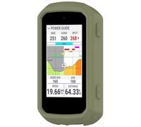 Coque de protection en silicone compatible avec Garmin Edge 850 - Anti-rayures et chocs - Vert armée - Pour Edge 550